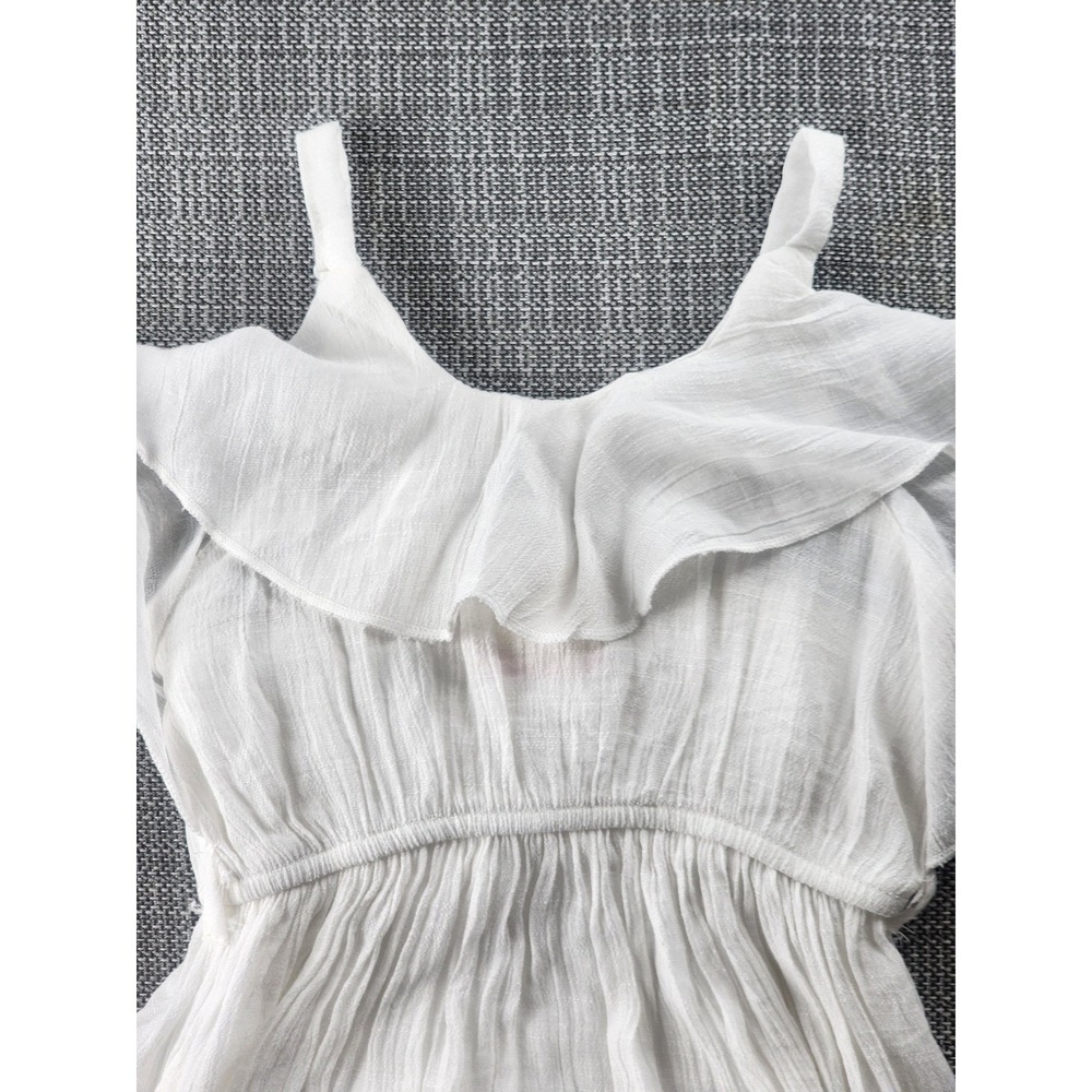 Lele for Kids Girls High Low Dress 4T White Ruffle Gauze Boho Cottagecore Beach - Picture 10 of 10